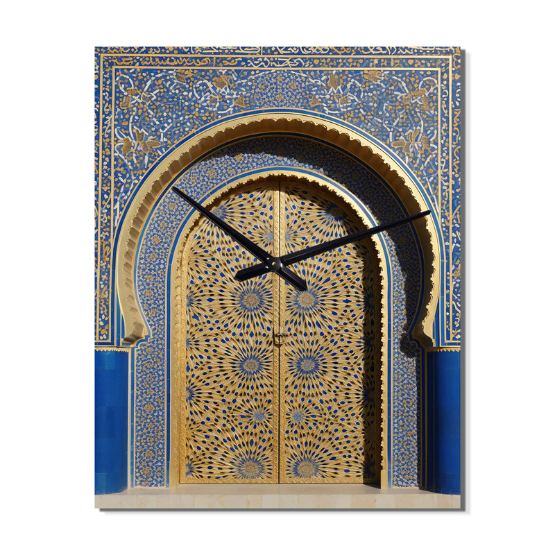Morroco Palace Golden Doors V - horloges murales rétro, Petit