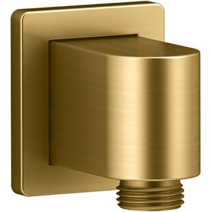 Relexa Brass Wall-Mount Supply Elbow Hand Shower Holder in Polished Chrome