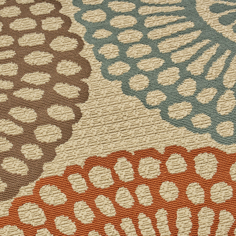 Montego 5' x 7' Multicolor Synthetic Rectangular Outdoor Rug