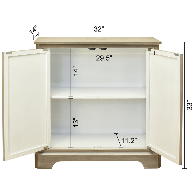 Armoire de rangement décorative 2 portes Art déco