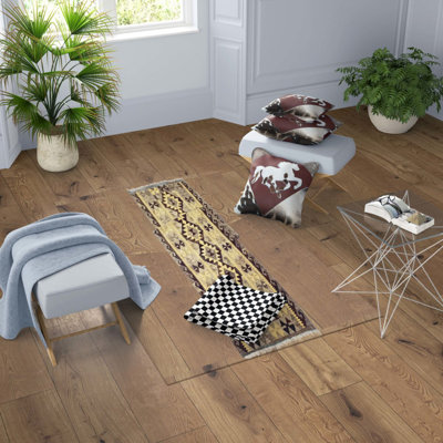 Hibbard Runner 110 cm x 380 cm Moroccan Hand Woven Kilim Area Rug