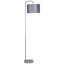 22cm H Cotton Drum Pendant Shade ( Uno ) in Silver Grey
