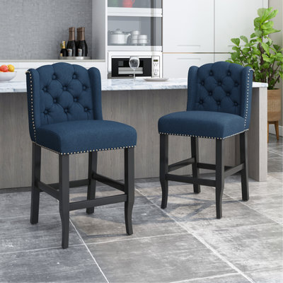 Ensemble de 2 tabourets de comptoir capitonnés à oreilles 27 po Vienna