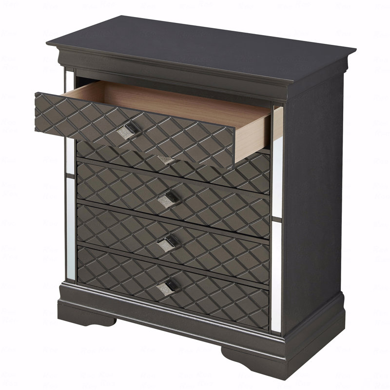 Commode Basic, Gris foncé