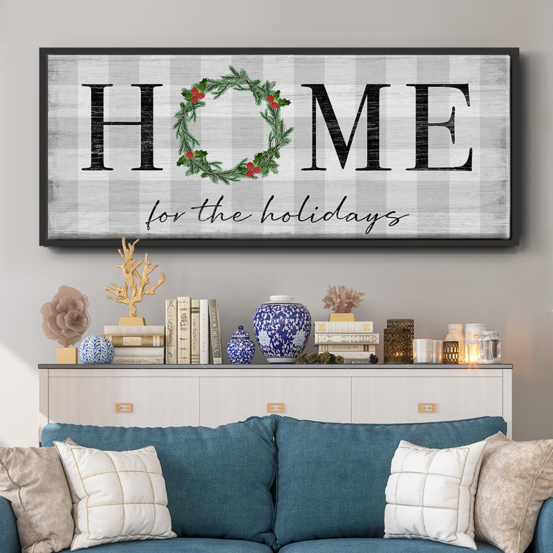 Home for the Holiday - Toile encadrée, H 12 po x l 30 po