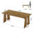 70.9-inch Long Solid Wood Executive Desk,  Farmhouse Office Computer Desk With Sturdy Wooden Legs, Large Workstation For Home Office, Rectangular Conference Table For Meeting Room (brown)