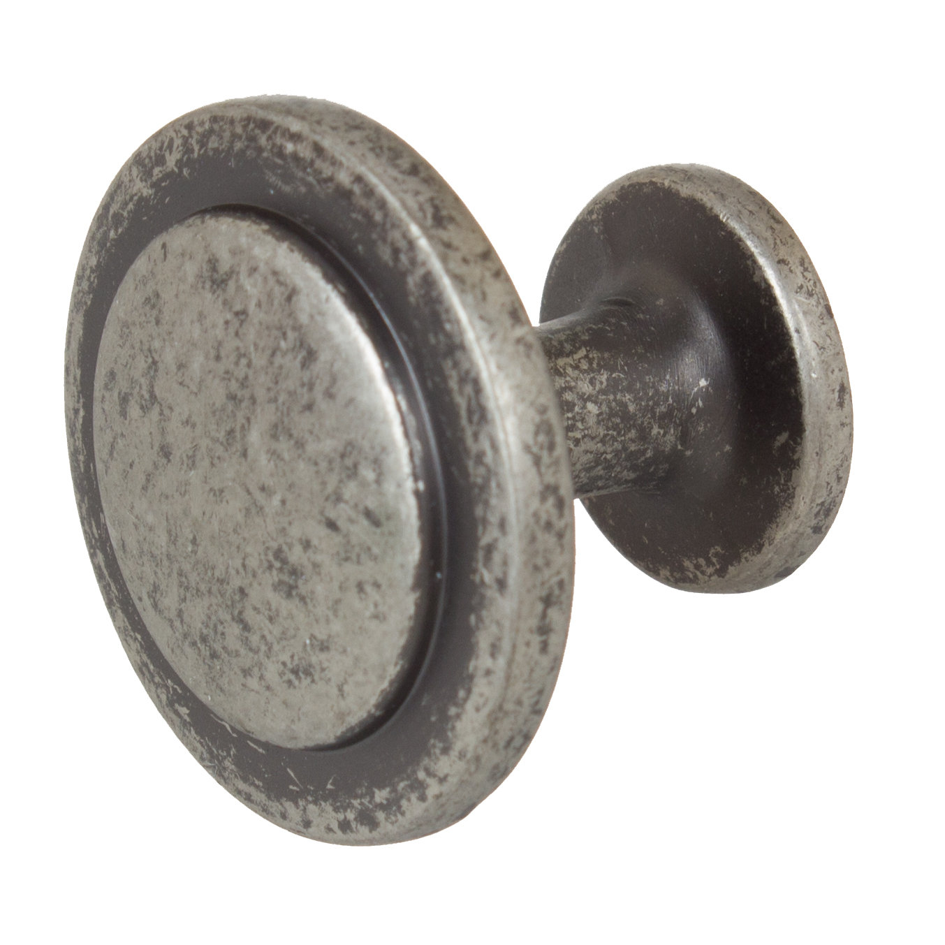 Round Mushroom Cabinet Knob, Weathered Nickel