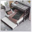 Twin Over Pull-Out Bunk Bed With Trundle-561619629
