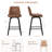 Yannis 26''H Faux Leather Swivel Barstools-144004841-142632588