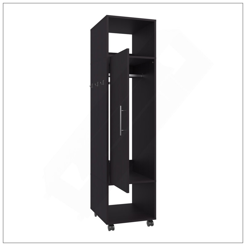 Garde-robe Boston, chambre à coucher, noir, Noir