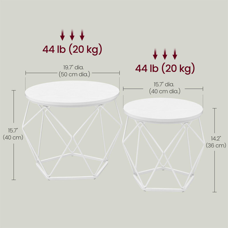 Apison Enclosed Coffee Table, White