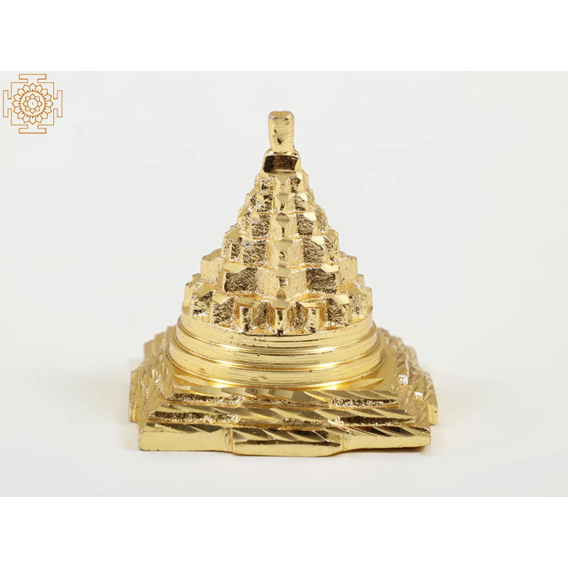 Petite figurine Shri Yantra en laiton