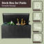 Boîte de rangement en plastique verrouillable 113 gallons Pure Garden-86621263