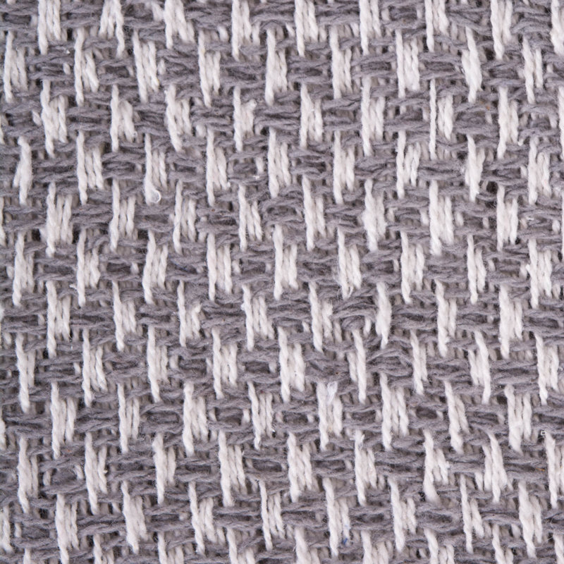Jeté en coton , Gris