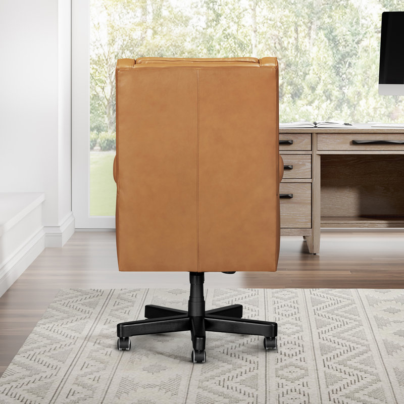 Chaise de bureau en cuir, Renaissance Cayanne