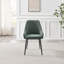 Ophelia Luxury Fabric Upholstered Dining Chair with Metal Legs-1983165322