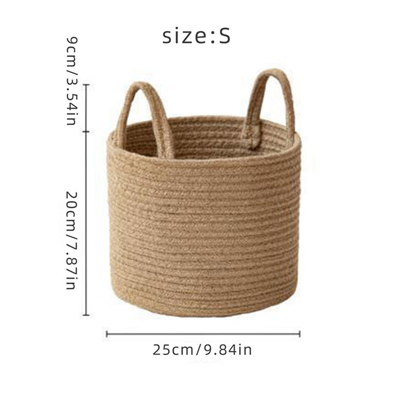 Fabric Laundry Hamper with Handles, 11.81" H x 11.81" W x 11.81" D