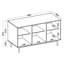 Three-Door Oiled Oak Chest of Drawers