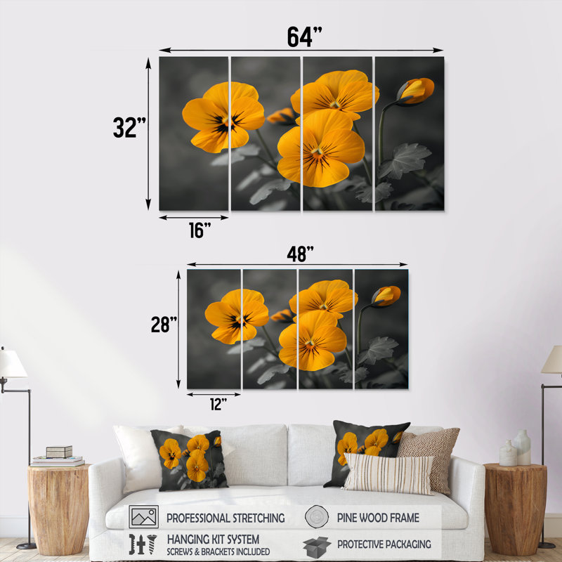 Ensemble de salon Salley - Pansies, H 28 po x l 48 po