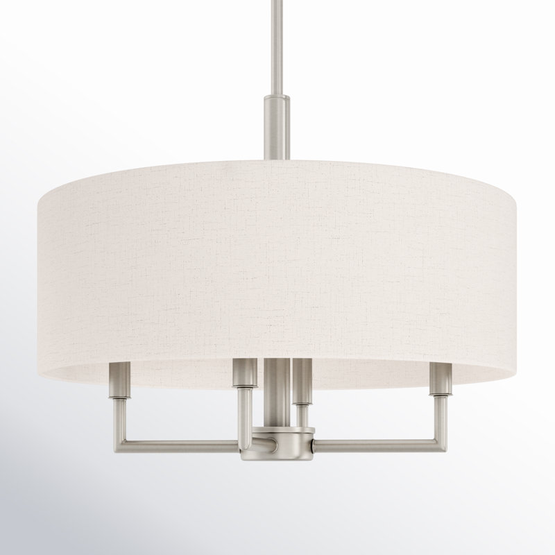 Flaire 4-Light Chandelier, Brushed Nickel