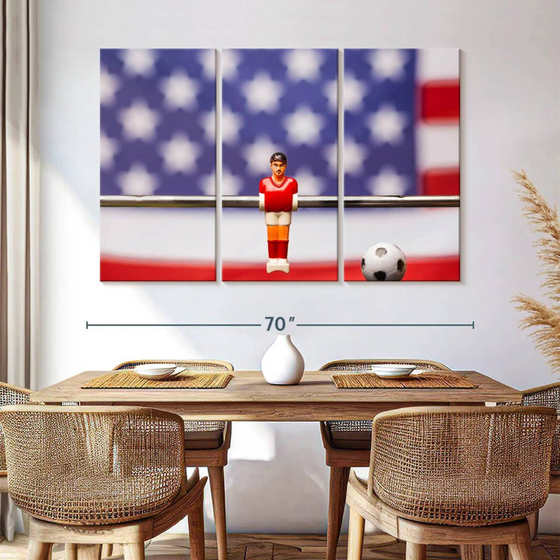 Jeu de soccer sur table, H 42 po x l 65 po