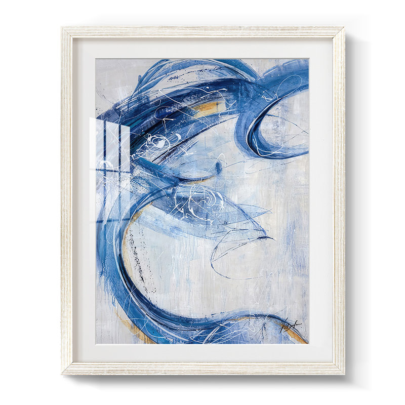 Blue Sweep -Framed Print