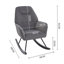 Cecile Upholstered Rocking Chair