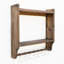 Tablette décorative en bois d'épinette 2 pièces avec barre à serviettes Lamartine