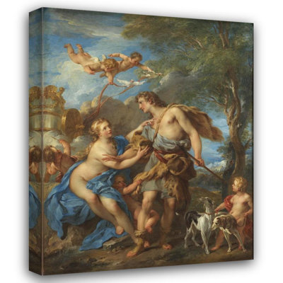 "Venus and Adonis" par François Lemoyne - Toile tendue avec châssis