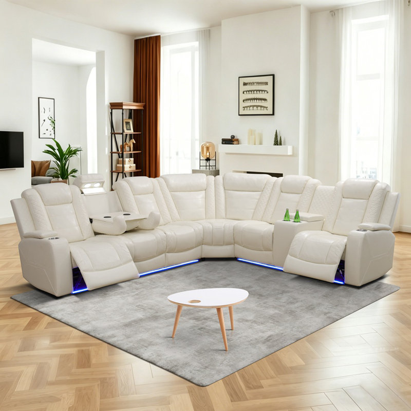 Canapé modulaire inclinable électrique Elias