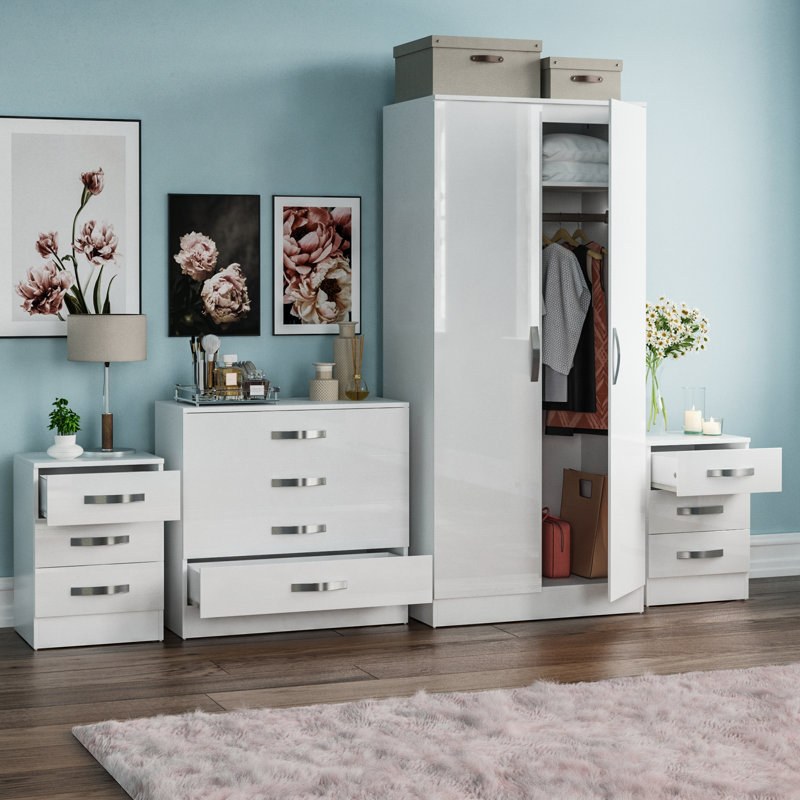 Arkadij Piece Bedroom Set, White