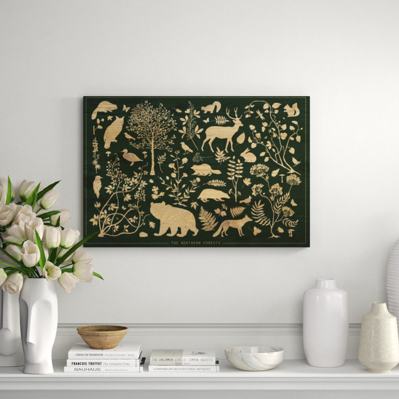 The Northern Forests Print by Clara Wells, Outdoor, 30" H x 45" W x 1.5" D