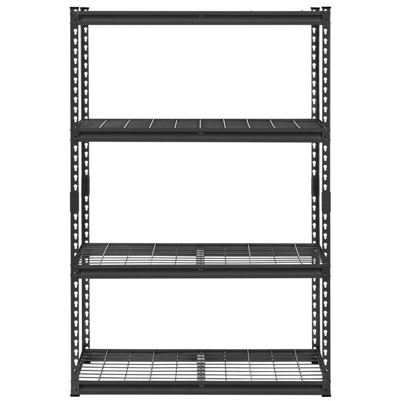 Étagères de garage robustes et réglables à 4 niveaux avec capacité de charge de 2400 lb, durables et faciles à assembler