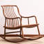 Chaise berçante en bois massif