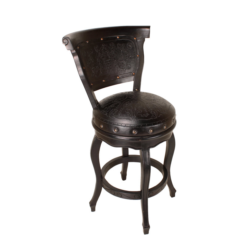 Seibel Swivel 30" Stool, Black
