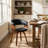 Upholstered Dining Chairs with Wooden Legs-485555604