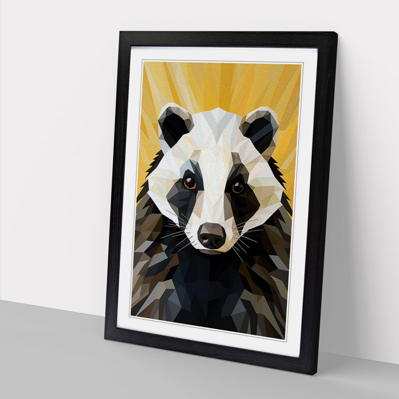Single Picture Frame Print on Wood, Black Framed, 64cm H x 46cm W
