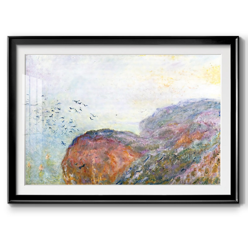 Falaise près de Dieppe, 1896, H 30 po x l 44 po x P 1,5 po, Noir