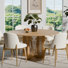 Ensemble de chaises de table rondes en bois
