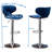 Masaccio Velvet Upholstered Adjustable Swivel Barstool, Set Of 2-213725120