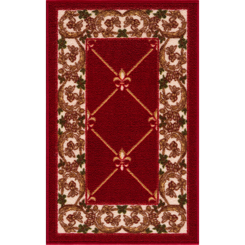 Tapis d'escalier antidérapant Alamea, Burgundy Red