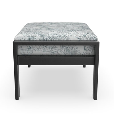 Townsend Metal Outdoor Ottoman with Sunbrella® Cushion