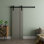 Modern Barn Door 28 x 84 inches ESSENTIAL 0777 Dove Grey 6.6FT Rail Track Heavy Hardware Set Solid Panel Interior Doors