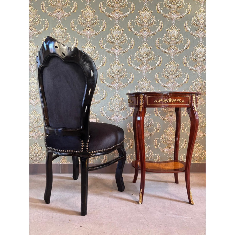 Upholstered Accent Chair, Black