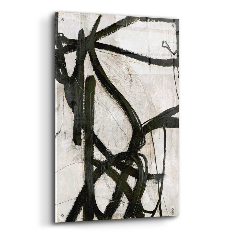 Lignes graphiques 5 sur plastique / acrylique par Design Fabrikken, H 36 po x l 24 po x P 0,2 po