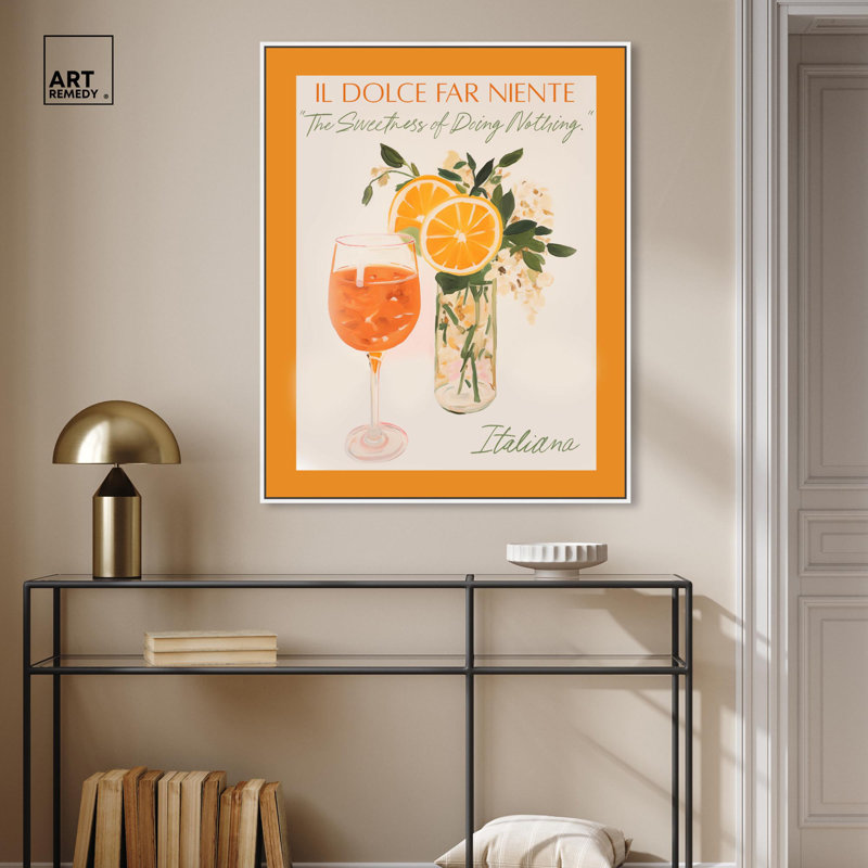 «Dolce far Niente», plage, art côtier par Art Remedy, Cadre flottant blanc, H 37 po x l 31 po x P 1,8 po