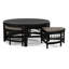 Raffles Rattan Cocktail Table with Benches-71441852-71441906