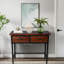 Console de style campagnard avec tiroir pour le hall d'entrée, table d'entrée étroite étroite avec étagère pour le salon, table de canapé de style rustique vintage, L 39,37 po x l 15,75 po x H 32,28 po.