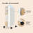 1500W Portable Oil Filled Radiator Heater, Adjustable Thermostat with Detachable Humidifying Tank, Overheat & Tip-Over Protection for Indoor Use-136178747