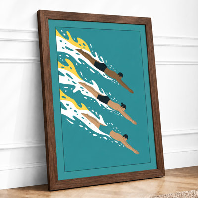 Flight in Formation Modern - Framed Print